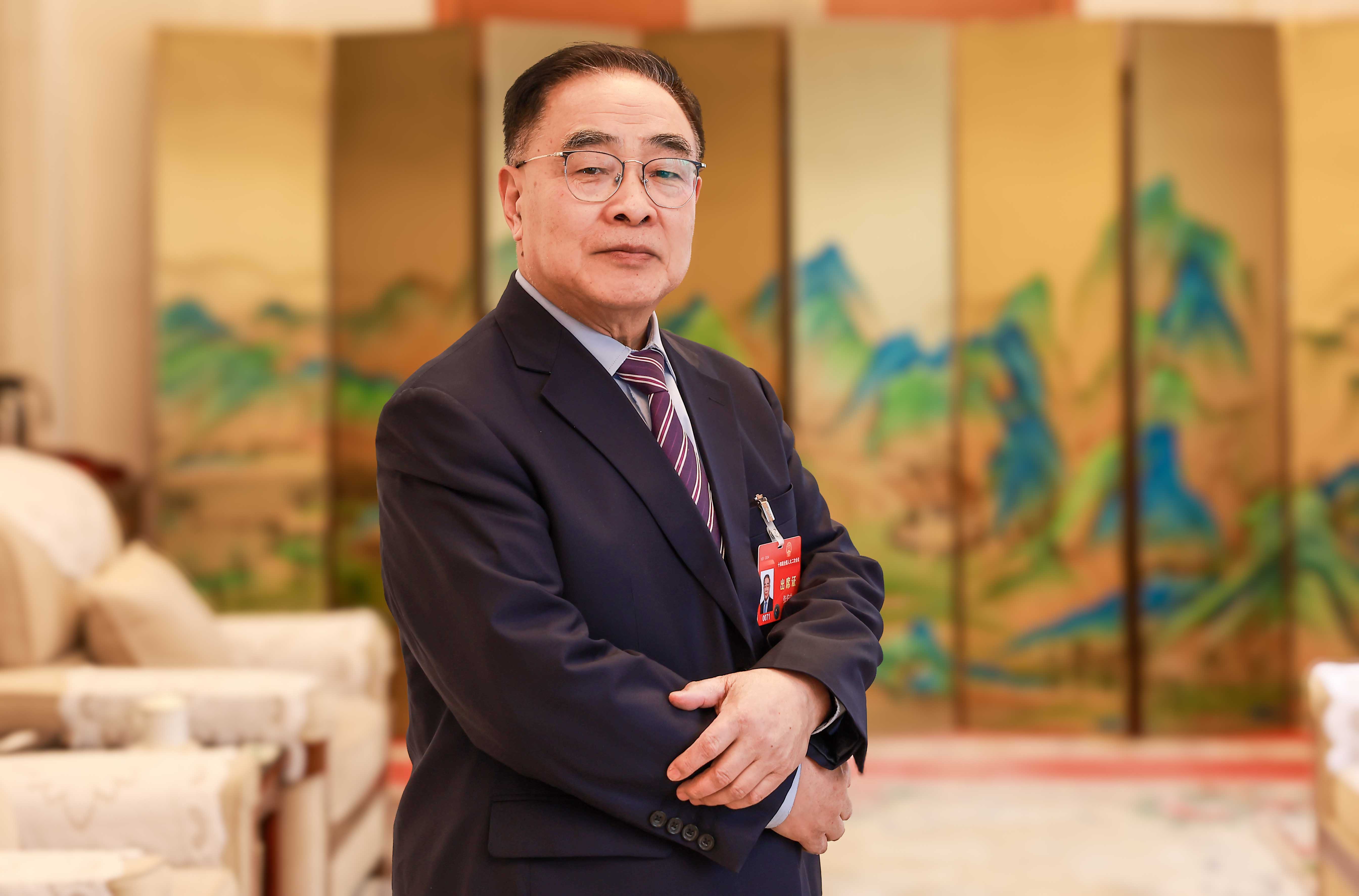 全國(guó)人大代表，中國(guó)工程院院士、天津中醫(yī)藥大學(xué)名譽(yù)校長(zhǎng)張伯禮。受訪者供圖